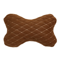 Kopfstützenkissen aus Alcantara 27×16 cm braun