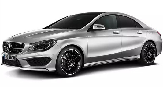 Auto Fußmatten Mercedes-Benz C117 (CLA 250) CLA-Class (2013-2019)